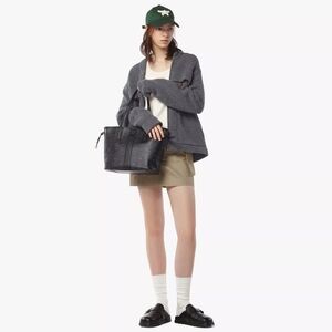 MCM Liz Reversible Visetos Shopper Black Large w/ Pouch Dust Bag